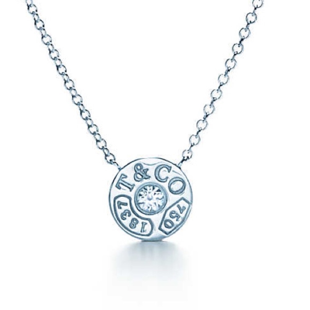 Tiffany Circle Pendant with Diamond